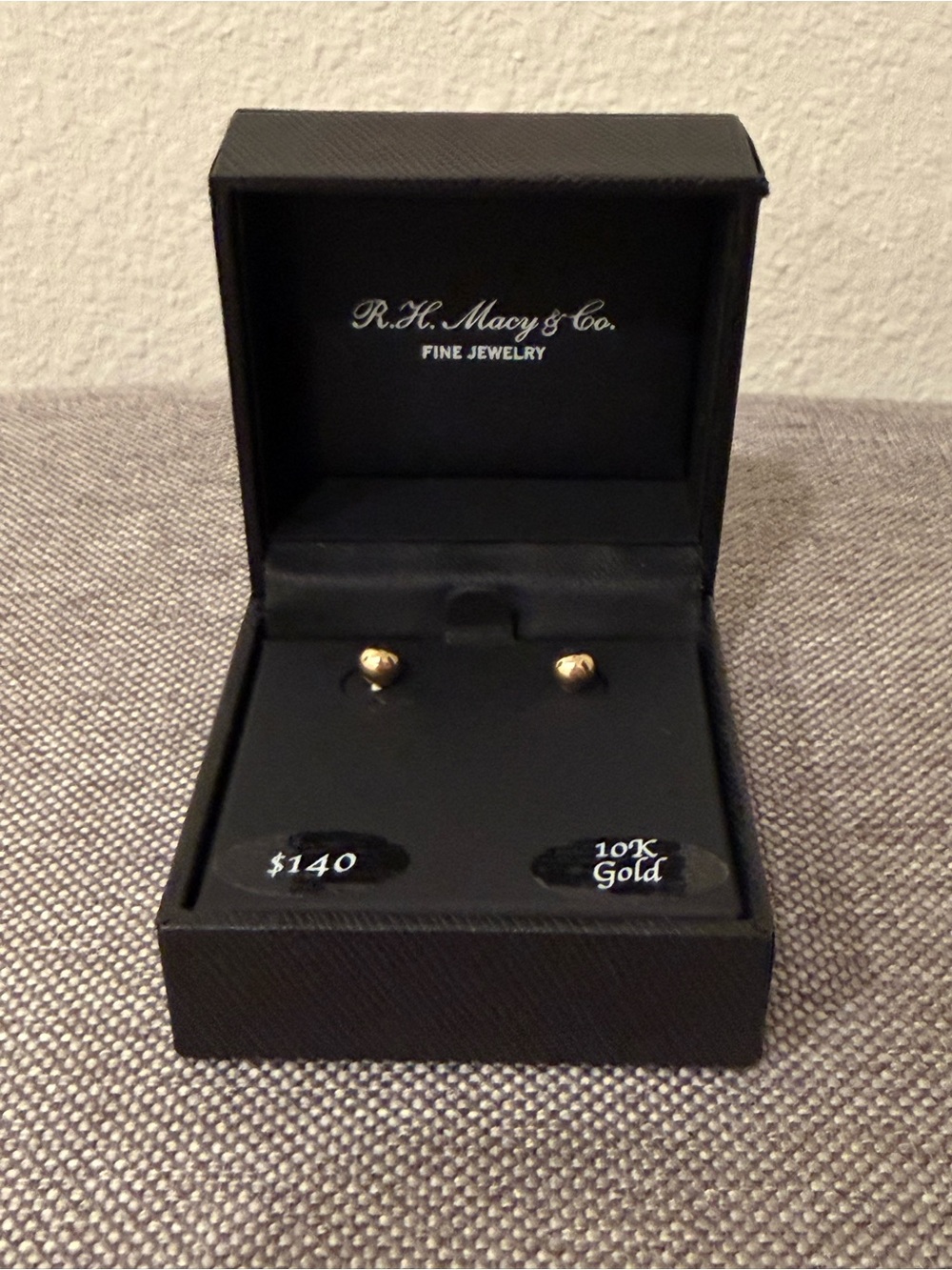 10K  5MM Yellow Gold Ball Stud Earrings